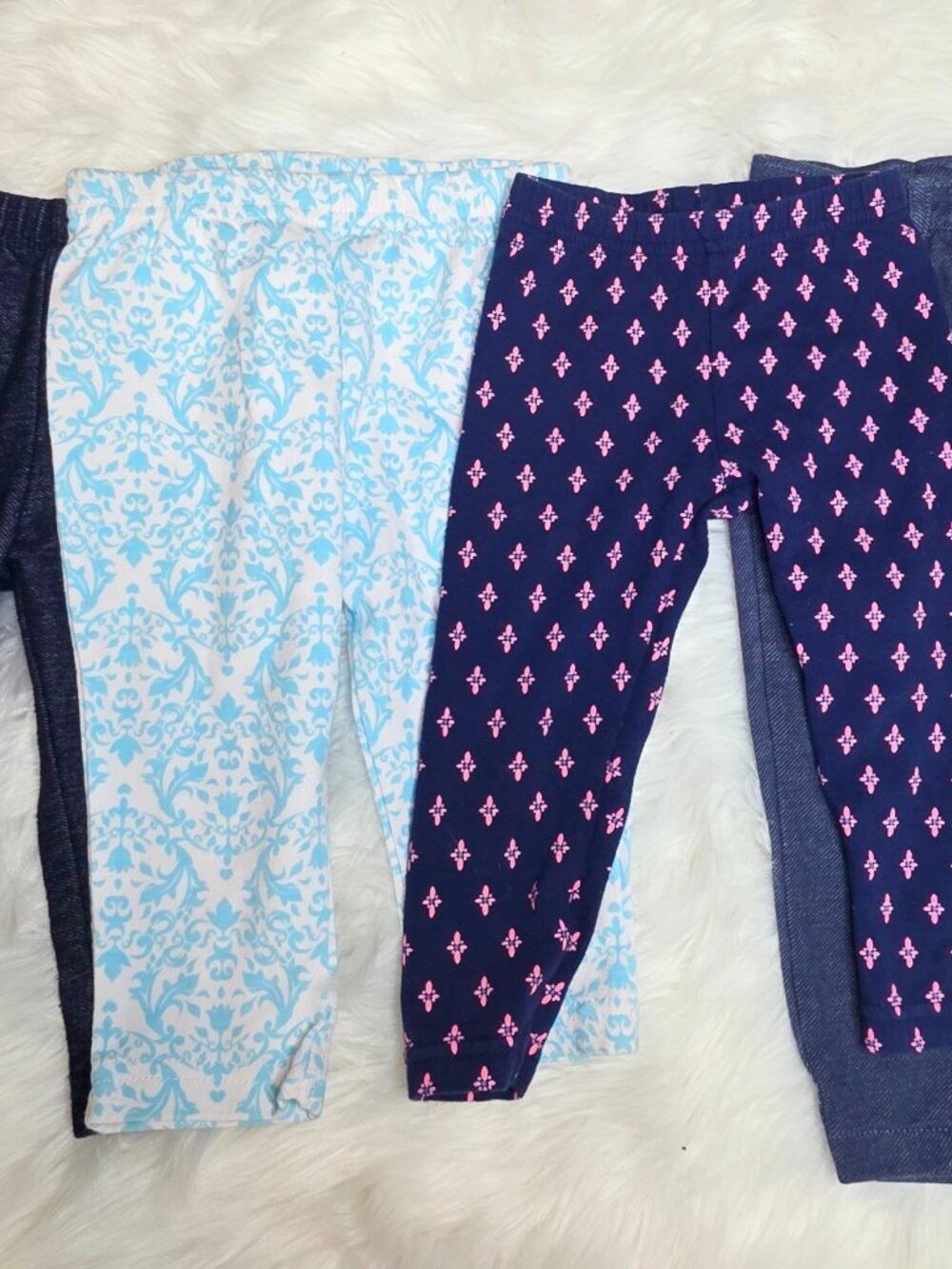 Baby Girl Leggings Pants Lot 12M–18M Carter’s Old Navy Nursery Rhyme – 4 Pair
